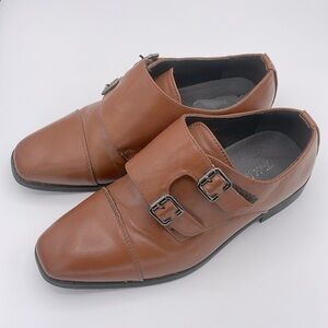 Todd Welsh -Buckle Square Toe Dress Shoes